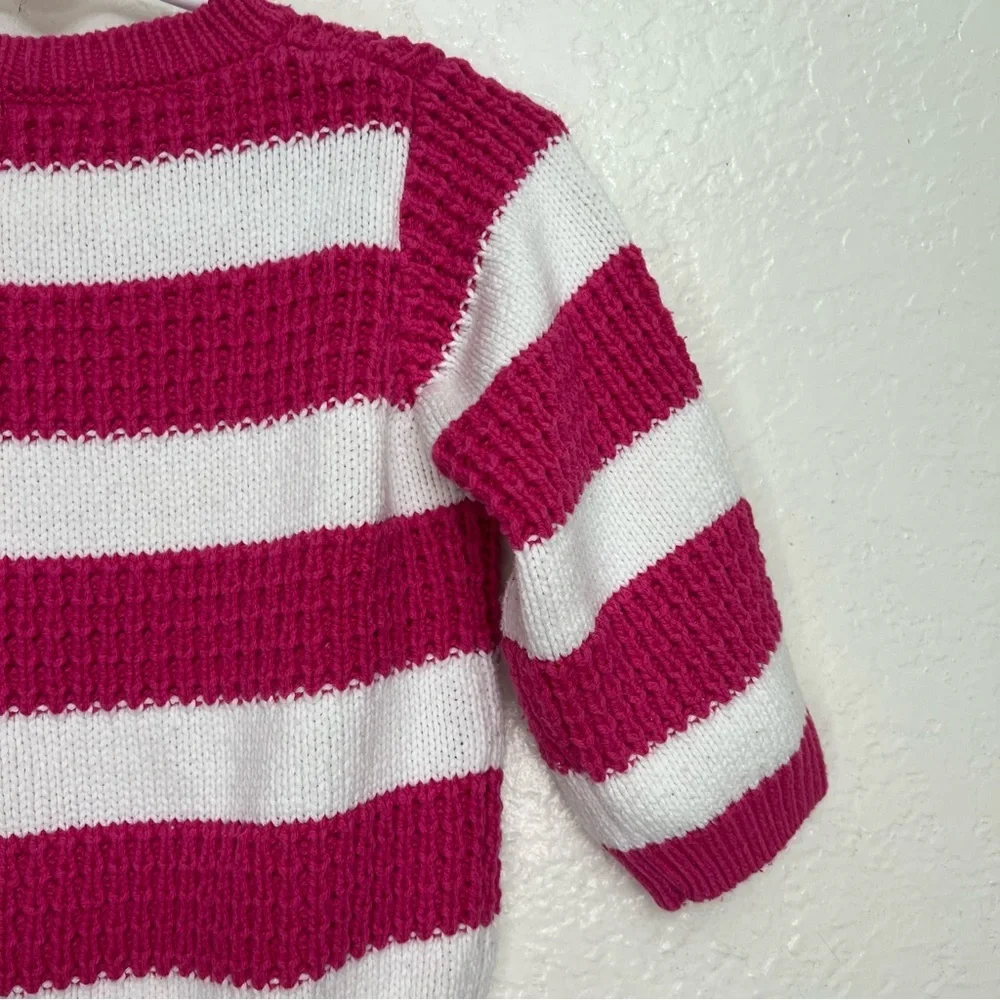Childrens Place‎  Sweaters White Pink  Stripe Cotton